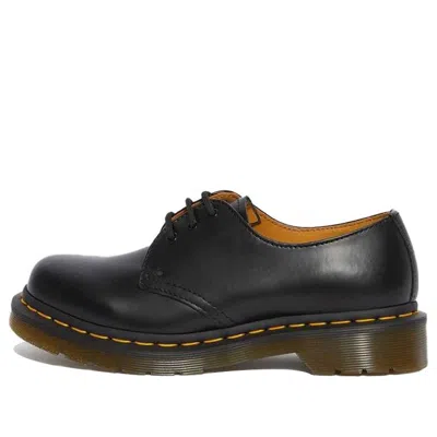 Dr. Martens Black 1461 Quad Oxfords In Black Polished Smooth