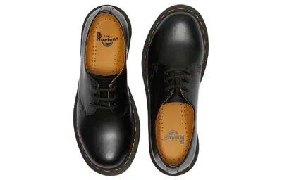 Dr. Martens Black 1461 Quad Oxfords In Black Polished Smooth
