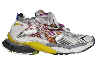 Balenciaga Men White Gradient Runner Sneakers In Neutral