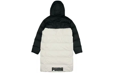 Puma Puffer Coat Jacket 'white' In Multi