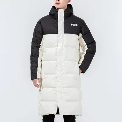 Puma Puffer Coat Jacket 'white' In Multi