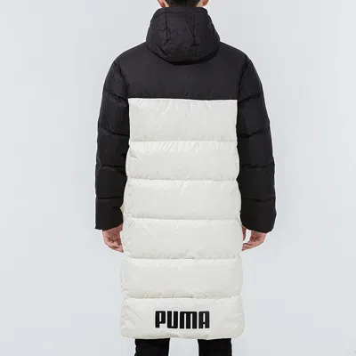 Puma Puffer Coat Jacket 'white' In Multi