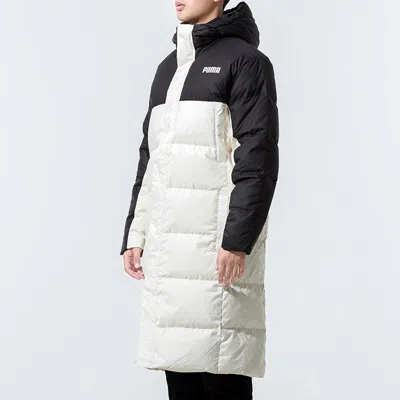 Puma Puffer Coat Jacket 'white' In Multi