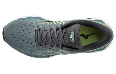 Mizuno Men's Wave Horizon 6 Running Shoes - D/medium Width In Smoke Blue/ebony