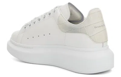 Alexander Mcqueen Larry Oversized Mirror Sneaker In White