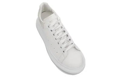 Alexander Mcqueen Larry Oversized Mirror Sneaker In White