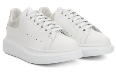 Alexander Mcqueen Larry Oversized Mirror Sneaker In White