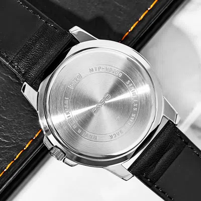 Casio Enticer Series Vintagees Black Analog In Metallic