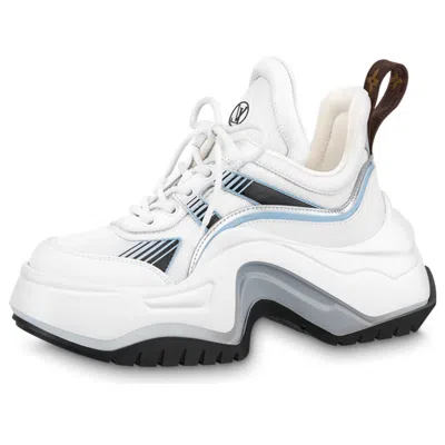 Pre-owned Louis Vuitton (wmns)  Archlight 2.0 Platform Sneakers 'white Blue Grey' In Multi