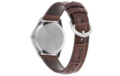 Casio Quartz Waterproof White Dial White Analog In Brown