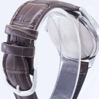 Casio Quartz Waterproof White Dial White Analog In Brown