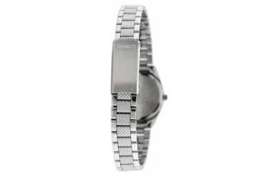Casio Stainless Steel Strap Black Analog In Silver