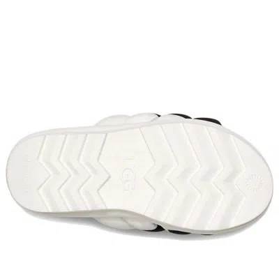 Ugg Maxi Genuine Shearling Lined Sandal In White