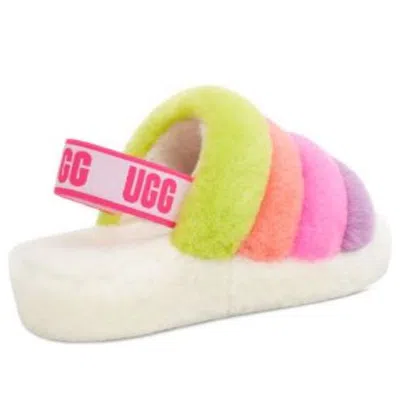 Ugg (wmns)  Fluff Yeah Slide 'white Taffy Pink Multi'