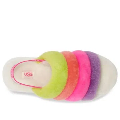 Ugg (wmns)  Fluff Yeah Slide 'white Taffy Pink Multi'