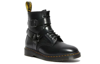 Dr. Martens Cristofor Leather Harness Lace Up Boots 'black'