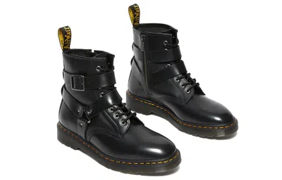 Dr. Martens Cristofor Leather Harness Lace Up Boots 'black'