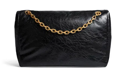 Balenciaga Medium Monaco Chain-strap Shoulder Bag In Black