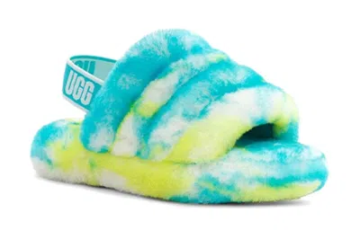 Ugg (ps)  Fluff Yeah Clog Slipper 'oasis Blue Sulphur'