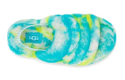 Ugg (ps)  Fluff Yeah Clog Slipper 'oasis Blue Sulphur'
