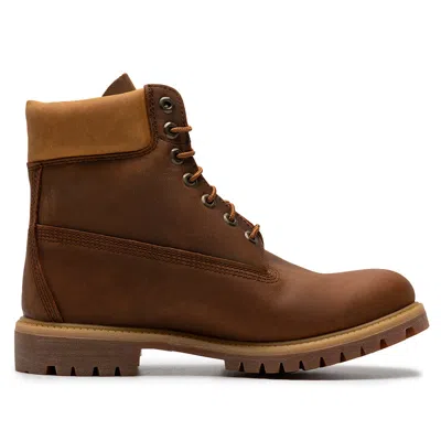 Timberland Premium 6 Inch Waterproof Boot 'medium Brown Yellow' In Brown