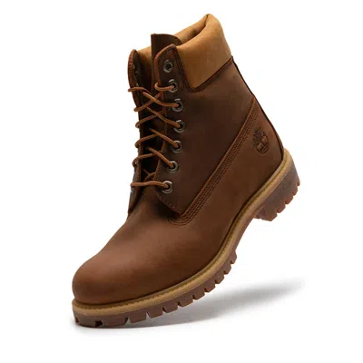 Timberland Premium 6 Inch Waterproof Boot 'medium Brown Yellow' In Brown