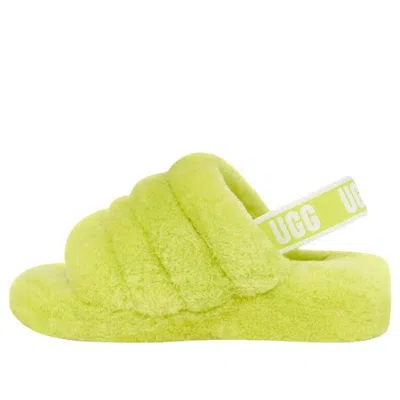 Ugg (wmns)  Fluff Yeah Slide 'key Lime' In Green
