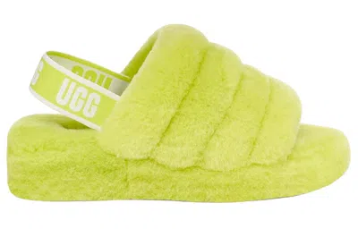 Ugg (wmns)  Fluff Yeah Slide 'key Lime' In Green