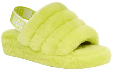 Ugg (wmns)  Fluff Yeah Slide 'key Lime' In Green