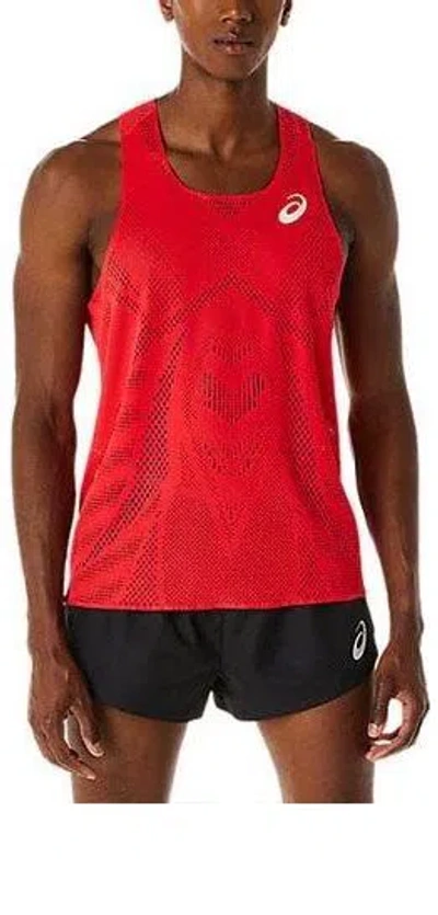 Asics Actibreeze Jaquard Singlet 'red'