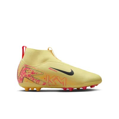 Nike (gs)  X Kylian Mbappe Mercurial Superfly 10 Academy Ag 'light Laser Orange' In Yellow