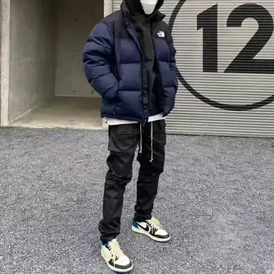 The North Face Padded High-collar Down Jacket With Detachable Hood