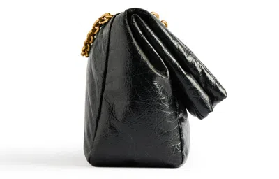 Balenciaga Monaco Mini Leather Shoulder Bag In Black