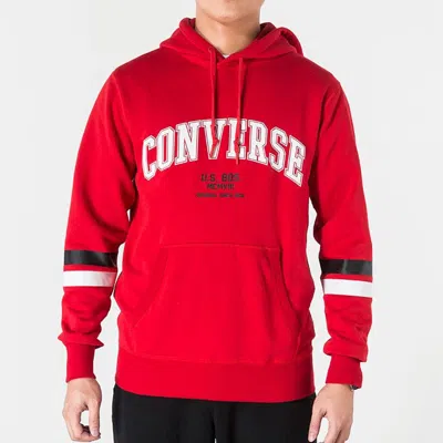 Converse Collegiate Text Pullover Hoodie 'red'