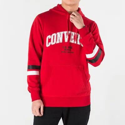 Converse Collegiate Text Pullover Hoodie 'red'
