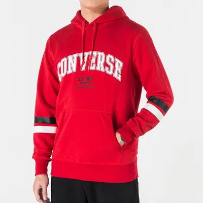 Converse Collegiate Text Pullover Hoodie 'red'