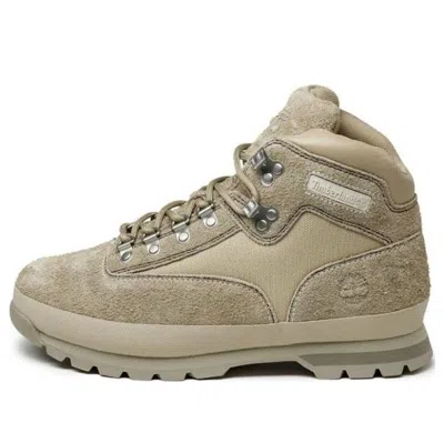 Timberland X Nonnative Euro Hiker Leather And Fabric Mid Hiker 'lt Beige Suede' In Neutral