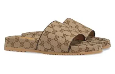 Gucci Pursuit Gg Slide In Brown