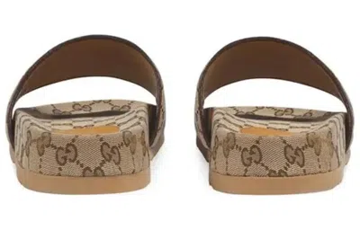 Gucci Pursuit Gg Slide In Brown