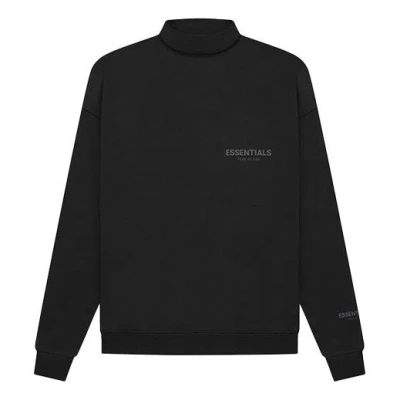 Essentials Fear Of God  Fw21 Pullover Mockneck Stretch Limo In Black