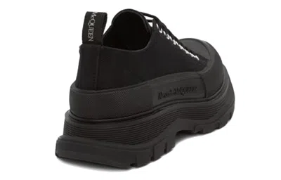 Alexander Mcqueen Tread Slick Sneakers In Black Silver