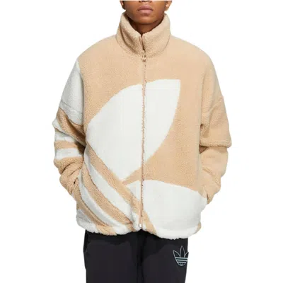 Adidas Originals Fw22 Sherpa Jacket Tr Logo In Multi