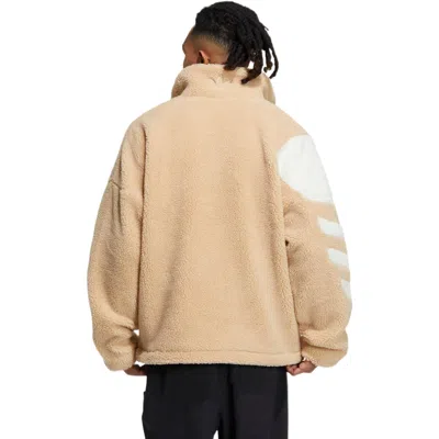 Adidas Originals Fw22 Sherpa Jacket Tr Logo In Multi