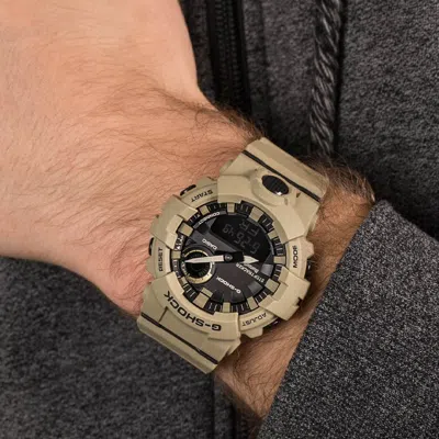 Casio G-shock Analog-digital 'brown' In Gray
