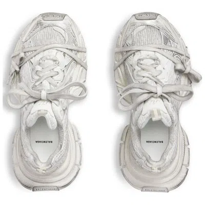 Balenciaga Multicolor Mesh And Rubber 3xl Sneakers In White
