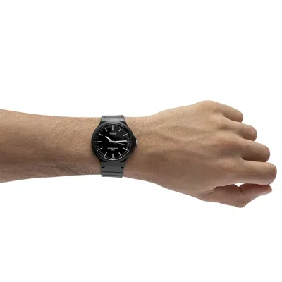 Casio Waterproof Unisex Black Analog In Blue