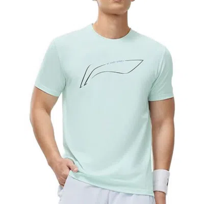 Li-ning Running T-shirt 'green' In Blue