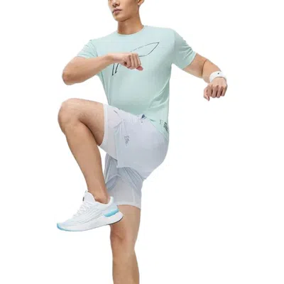 Li-ning Running T-shirt 'green' In Blue