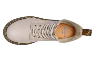 Dr. Martens 1460 Combat Boots In Taupe Leather In Multi