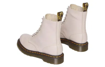 Dr. Martens 1460 Combat Boots In Taupe Leather In Multi